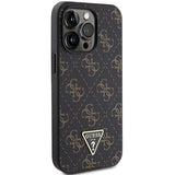 Guess 4G Triangle Metal Logo case for iPhone 14 Pro Max - black