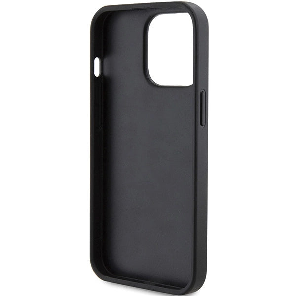 Guess 4G Triangle Metal Logo case for iPhone 14 Pro Max - black