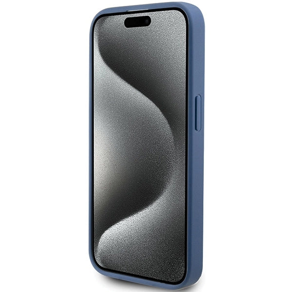 Guess 4G Stripe Collection case for iPhone 15 Pro - blue