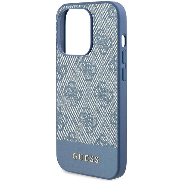 Guess 4G Stripe Collection case for iPhone 15 Pro - blue