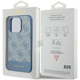 Guess 4G Stripe Collection case for iPhone 15 Pro - blue
