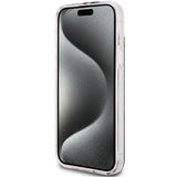 Guess IML 4G Gold Stripe case for iPhone 15 Plus / 14 Plus - black