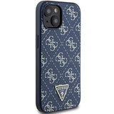 Guess 4G Triangle Metal Logo case for iPhone 15 Plus / 14 Plus - blue