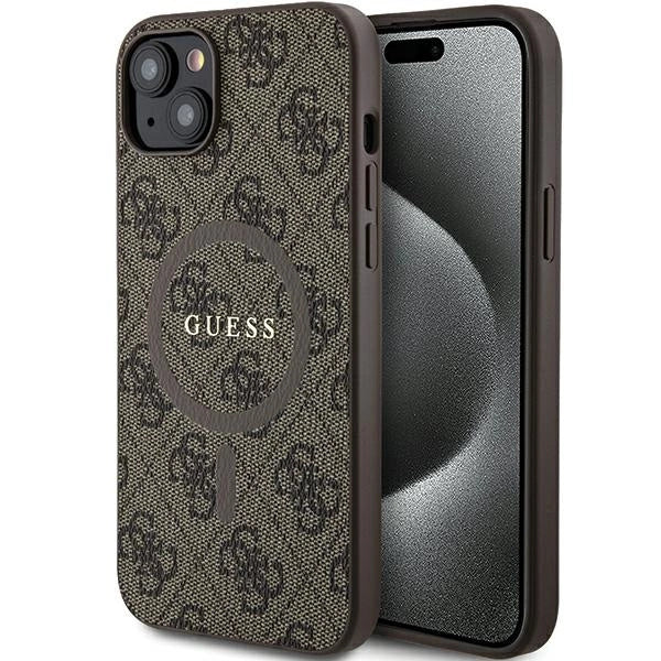 Guess 4G Collection MagSafe Case til iPhone 14/15/13 - Brunt