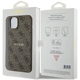 Guess 4G Collection MagSafe Case til iPhone 14/15/13 - Brunt