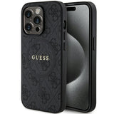 Guess 4G Collection MagSafe Case til iPhone 15 Pro - sort