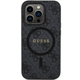 Guess 4G Collection MagSafe Case til iPhone 15 Pro - sort