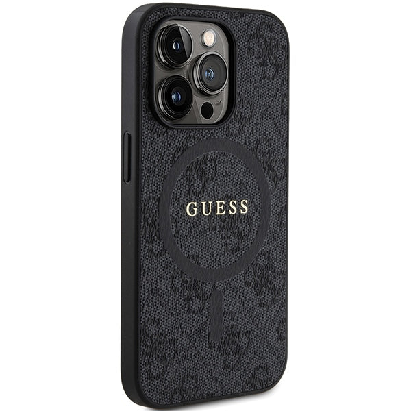 Guess 4G Collection MagSafe Case til iPhone 15 Pro - sort