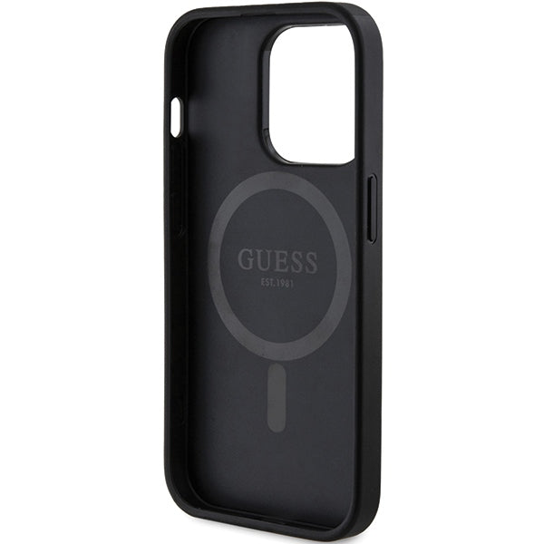 Guess 4G Collection MagSafe Case til iPhone 15 Pro - sort
