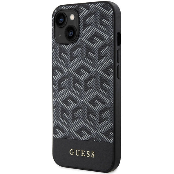 Guess GCube Stripes MagSafe case for iPhone 15 / 14 / 13 - black
