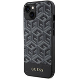 Guess GCube Stripes MagSafe case for iPhone 15 / 14 / 13 - black