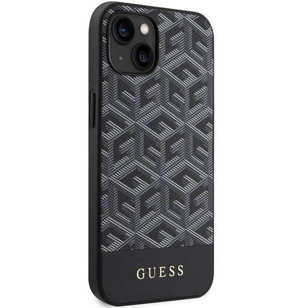 Guess GCube Stripes MagSafe case for iPhone 15 / 14 / 13 - black