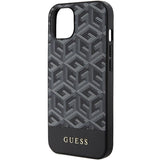 Guess GCube Stripes MagSafe case for iPhone 15 / 14 / 13 - black