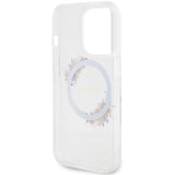 Guess IML Flowers Wreatch MagSafe iPhone 15 Pro Max Case - Clear