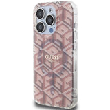 Guess IML GCube MagSafe-hylster til iPhone 15 Pro Max - pink