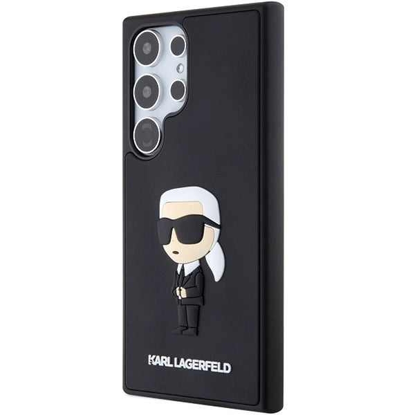 Karl Lagerfeld 3D Rubber Ikonik Case for Samsung Galaxy S24 Ultra - Black