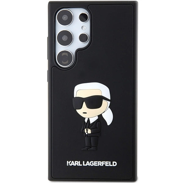 Karl Lagerfeld 3D Rubber Ikonik Case for Samsung Galaxy S24 Ultra - Black