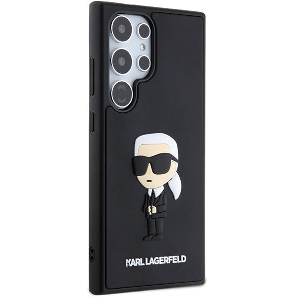 Karl Lagerfeld 3D Rubber Ikonik Case for Samsung Galaxy S24 Ultra - Black