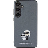 Karl Lagerfeld KLHCS24MPSAKCMPG S24+ S926 hardcase gray/gray Saffiano Karl & Choupette Metal Pin