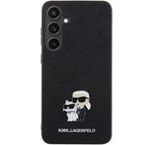 Karl Lagerfeld KLHCS24SPSAKCMPK S24 S921 hardcase black/black Saffiano Karl & Choupette Metal Pin