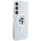 Karl Lagerfeld IML Karl&Choupette MagSafe case for Samsung Galaxy S24 - transparent