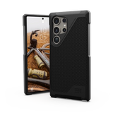 UAG Metropolis LT Magnet etui til Samsung Galaxy S24 Ultra med magnetisk modul - sort kevlar