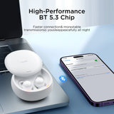 TWS Joyroom JR-TS2 Cozydots Series trådløse hovedtelefoner med aktiv støjreduktion, Bluetooth 5.3 - hvid
