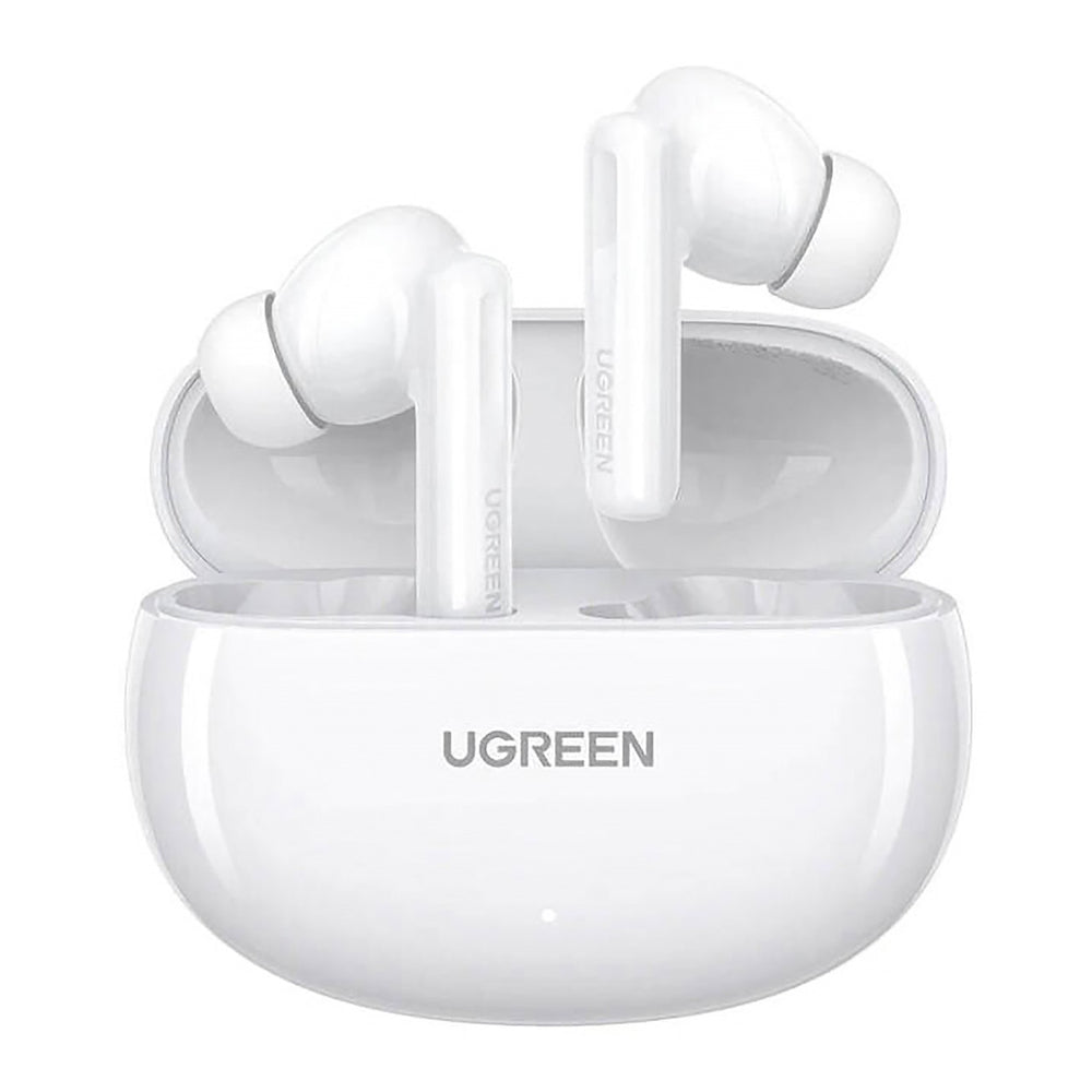 Ugreen HiTune T6 trådløse hovedtelefoner med ANC-funktion + USB-A - USB-C-kabel - hvid