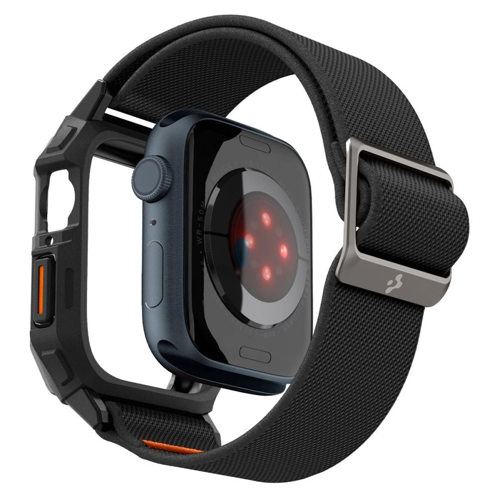 Spigen Lite Fit Pro Case with Strap for Apple Watch 4 / 5 / 6 / 7 / 8 / 9 / SE (44 / 45 mm) - Matte Black