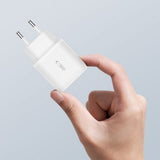 Tech Protect C20 W 2 Port Netværksopladder Pd 20 W / Qc3.0 + Lightning Kabel Hvid