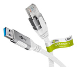 Goobay USB 3.0 til RJ45 netværksadapter 1 m CAT6 1 Gbit/s Hvid