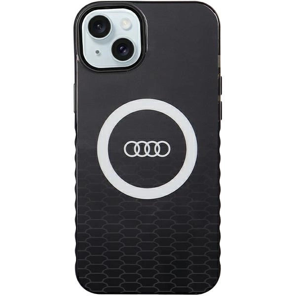 Audi IML Big Logo MagSafe-hylster til iPhone 15 Plus / 14 Plus - sort