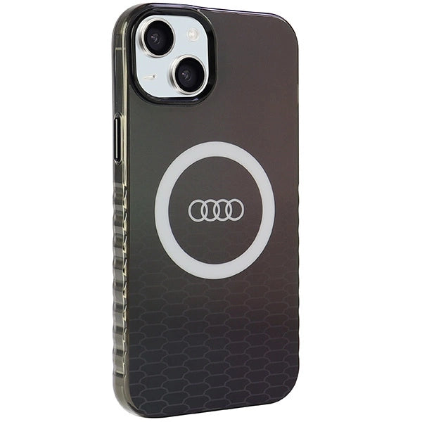 Audi IML Big Logo MagSafe-hylster til iPhone 15 Plus / 14 Plus - sort