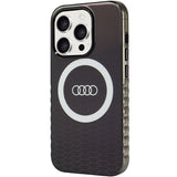 Audi IML Big Logo MagSafe-hylster til iPhone 15 Pro - sort