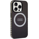 Audi IML Big Logo MagSafe-hylster til iPhone 15 Pro - sort