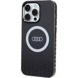 Audi IML Big Logo MagSafe-hylster til iPhone 15 Pro Max - sort