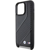 BMW M Edition Carbon Stripe & Strap case for iPhone 15 Pro - black