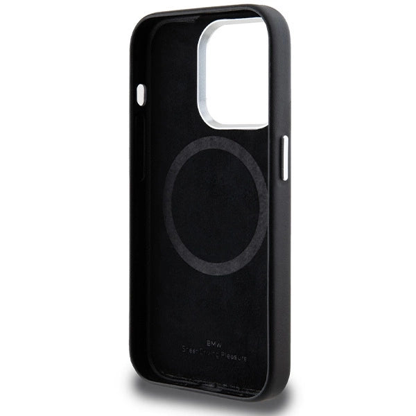 BMW Signature Wrapped Metal MagSafe case for iPhone 14 Pro Max - black