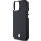 BMW Signature Wrapped Metal MagSafe case for iPhone 15 Plus / 14 Plus - black