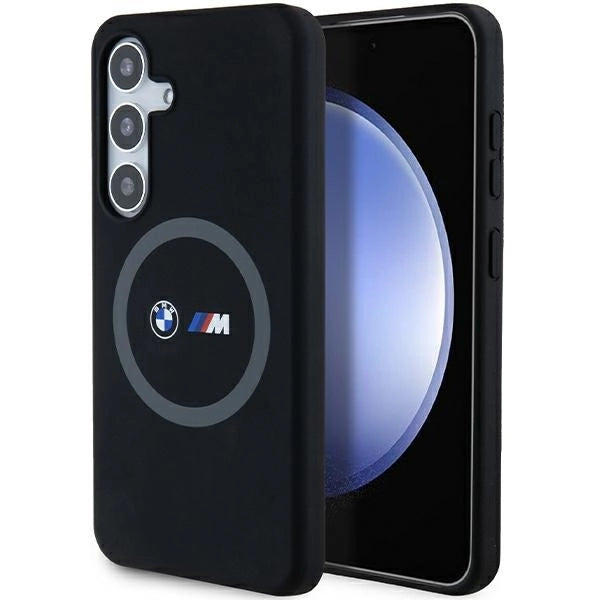 BMW M Silicone Printed Ring MagSafe-kasse til Samsung Galaxy S24 - sort