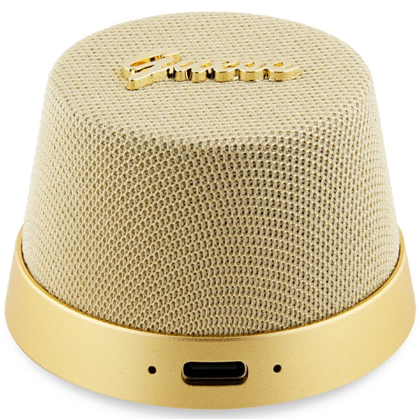 Guess Magnetic Script Metal Bluetooth speaker - gold