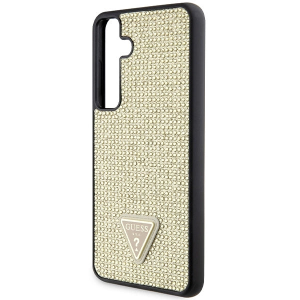 Guess Rhinestone Triangle case for Samsung Galaxy S24+ - gold