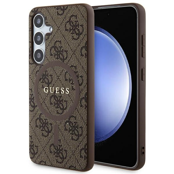 Guess 4G Collection MagSafe Case til Samsung Galaxy S24 - Brunt
