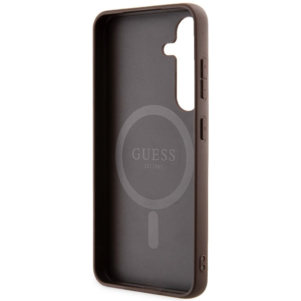 Guess 4G Collection MagSafe Case til Samsung Galaxy S24 - Brunt