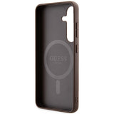 Guess 4G Collection MagSafe Case til Samsung Galaxy S24 - Brunt