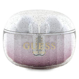 Guess Glitter Gradient TWS Bluetooth hovedtelefoner + docking station - lyserød