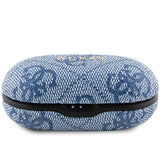 TWS Guess 4G Metal Bluetooth-hovedtelefoner med ENC-dockingstation - blå