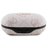 TWS Guess 4G Metal Bluetooth-hovedtelefoner med ENC-dockingstation - lyserød