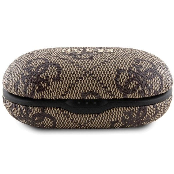 TWS Guess 4G Metal Bluetooth-hovedtelefoner med ENC-dockingstation - brun