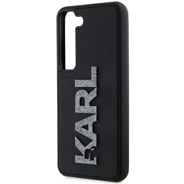 Karl Lagerfeld 3D Rubber Glitter Logo case for Samsung Galaxy S23+ - black